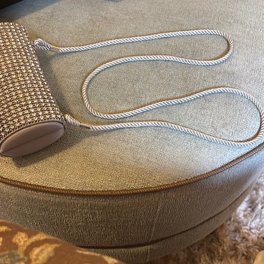 Glamorous Silver Rhinestone Clutch - Picture 2 of 5